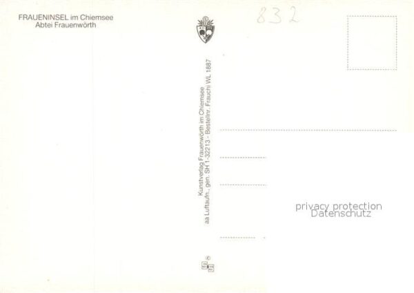Fraueninsel Chiemsee Abtei Frauenwörth Fliegeraufnahme – Bild 2