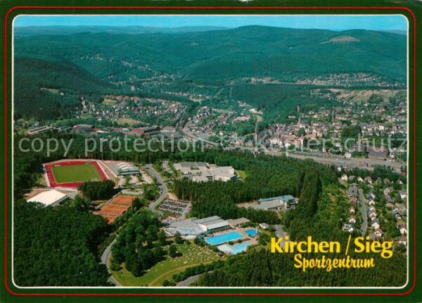 Kirchen Sieg Sportzentrum Fliegeraufnahme