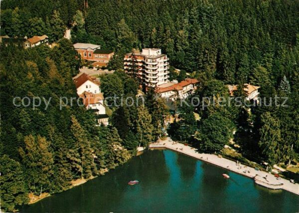 Bad Sachsa Harz Schmelzteich mit Parkhotel Fliegeraufna