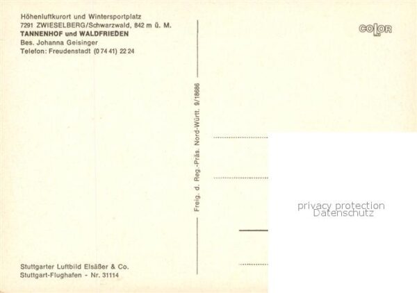 Zwieselberg Freudenstadt Tannenhof und Waldfrieden Fliegeraufnah – Bild 2