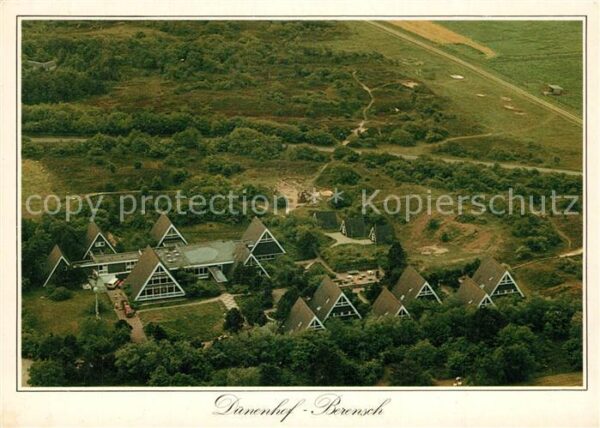Cuxhaven Nordseebad Dünenhof Berensch Fliegeraufnahme