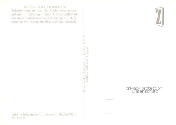 Neckarmuehlbach Burg Guttenberg Fliegeraufnahme – Bild 2