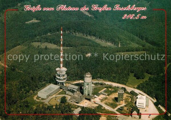 Brotterode Fliegeraufnahme mit Gr Inselsberg und B