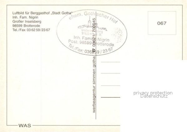 Brotterode Fliegeraufnahme mit Gr Inselsberg und B – Bild 2