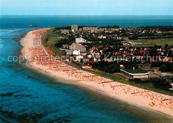 Cuxhaven Duhnen Nordseebad Fliegeraufnahme