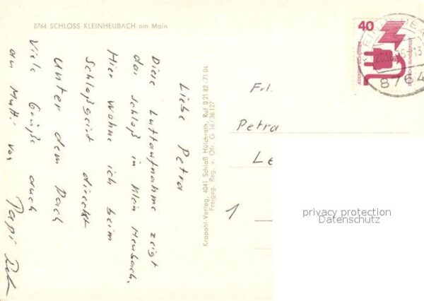 Kleinheubach Schloss Kleinheubach Fliegeraufnahme – Bild 2