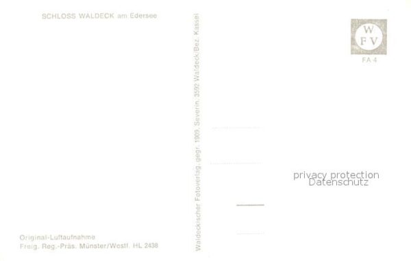 Waldeck Edersee Fliegeraufnahme Schloss – Bild 2
