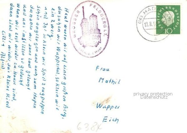 Grosser Feldberg Taunus Fliegeraufnahme UKW Sender Aussichts Fe – Bild 2
