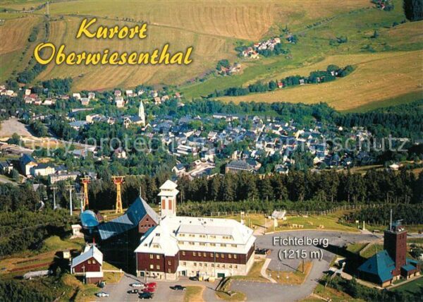 Oberwiesenthal Erzgebirge Fliegeraufnahme Fichtelberg