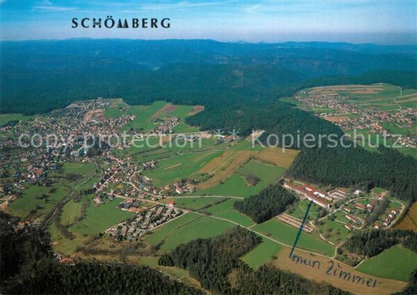 Schoemberg Freudenstadt Fliegeraufnahme