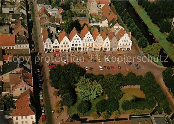 Friedrichstadt Eider Fliegeraufnahme Historische Giebelhäuse