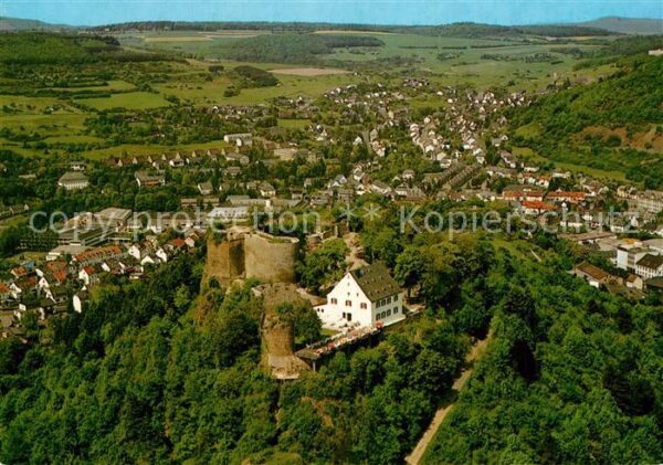 Kirn Nahe Fliegeraufnahme Restaurant Kyrburg