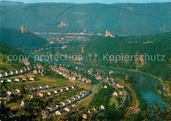 Burg Lahneck Fliegeraufnahme Schloss Stolzenfels All