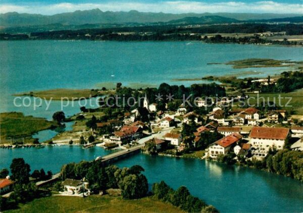 Seebruck Chiemsee Fliegeraufnahme