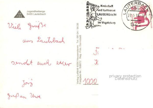 Lauterbach Hessen Fliegeraufnahme Jugendherberge – Bild 2