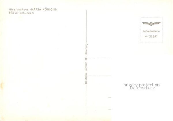 Altenhundem Fliegeraufnahme Missionshaus Maria Köni – Bild 2
