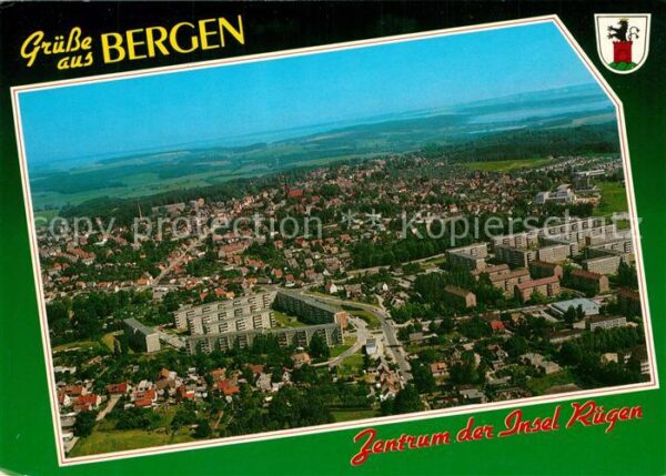 Bergen Ruegen Fliegeraufnahme