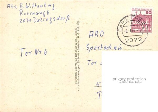 Schleswig Holstein Fliegeraufnahme Seenpanoramakarte – Bild 2