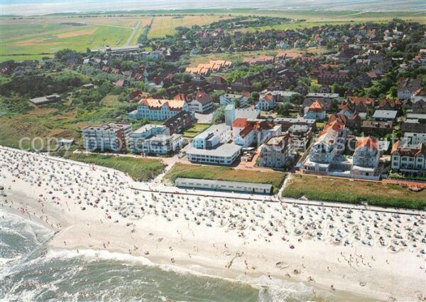 Wangerooge Nordseebad Fliegeraufnahme Caritas Gästehaus Germa