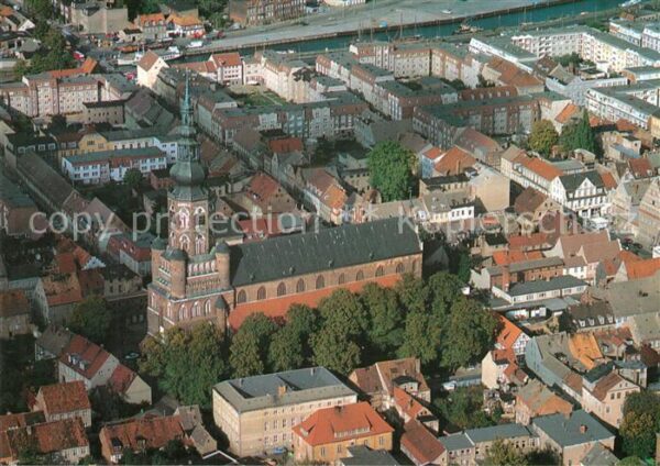 Greifswald Fliegeraufnahme Dom Sankt Nikolai