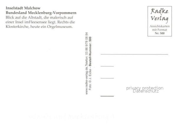 Malchow Fliegeraufnahme Klosterkirche Altstadt – Bild 2