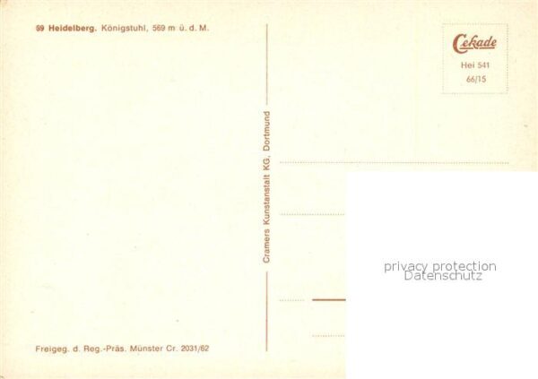 Heidelberg Neckar Fliegeraufnahme Königstuhl – Bild 2