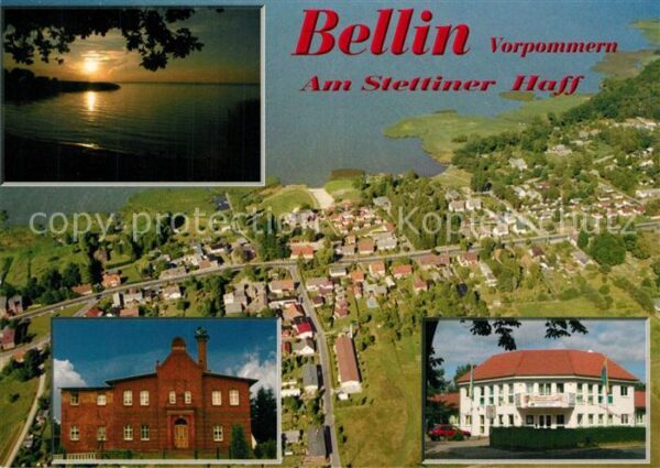Bellin Guestrow Stettiner Haff Abendstimmung Wohnhaus T