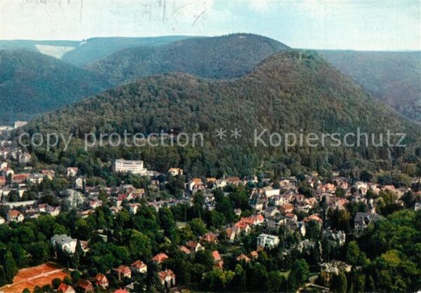 Bad Harzburg Fliegeraufnahme Sanatorium am Burgberg