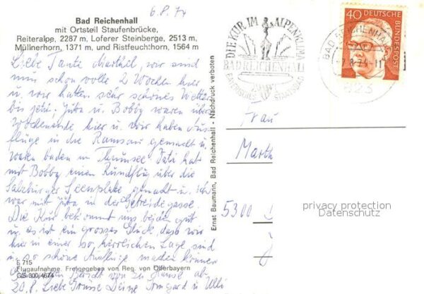 Bad Reichenhall Fliegeraufnahme Staufenbrücke Reiteralp – Bild 2