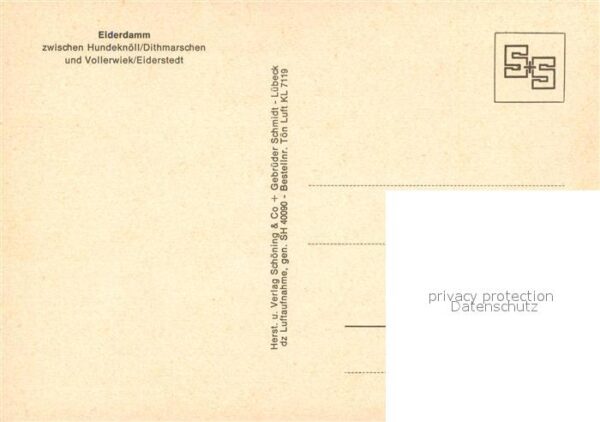 Eiderstedt Fliegeraufnahme Eiderdamm – Bild 2