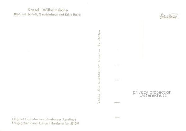 Wilhelmshoehe Kassel Fliegeraufnahme Schloss Gewächshaus Sch – Bild 2