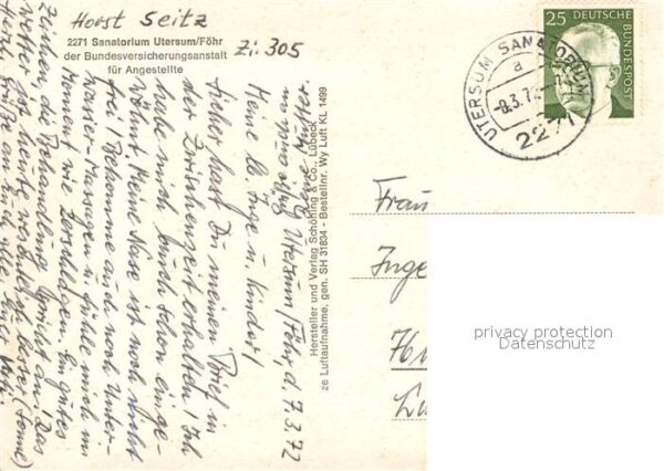 Utersum Fliegeraufnahme Sanatorium – Bild 2