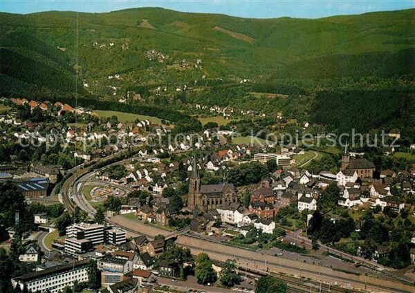 Kirchen Sieg Fliegeraufnahme Freusburg
