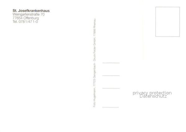 Offenburg Fliegeraufnahme Josefkrankenhaus – Bild 2