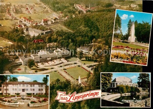 Bad Lippspringe Fliegeraufnahme Leuchtfontän Kursanator