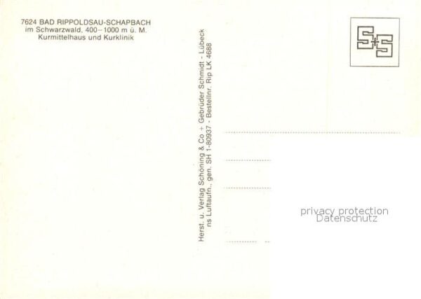 Schapbach Fliegeraufnahme Kurmittelhaus Kurklinik – Bild 2