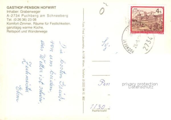 Puchberg Schneeberg Gasthof Pension Hofwirt – Bild 2