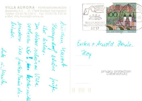 Heringsdorf Ostseebad Usedom Villa Aurora Ferienwohnungen – Bild 2