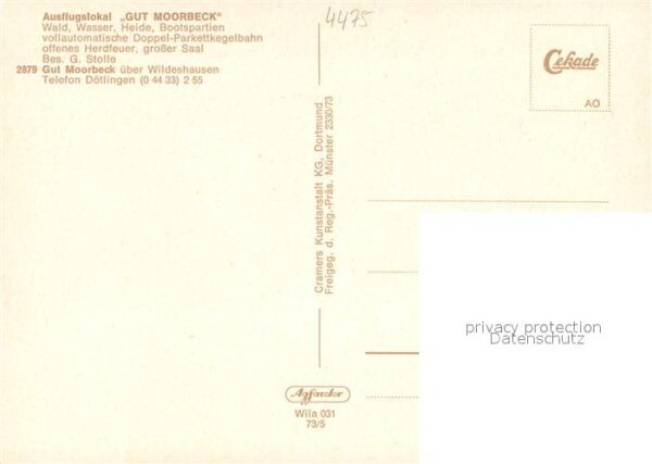 Wildeshausen Ausflugslokal Gut Moorbeck See Fliegera – Bild 2