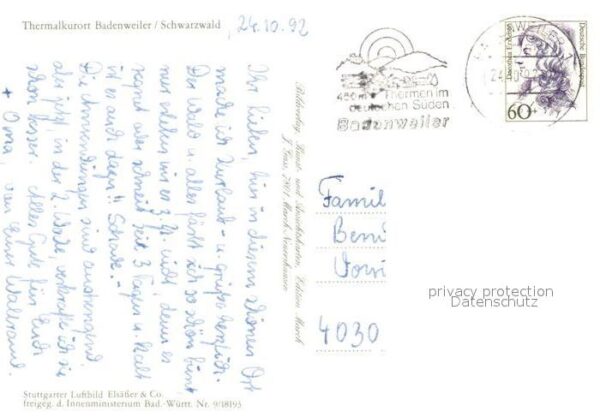 Badenweiler Thermalkurort Schwarzwald Fliegeraufnah – Bild 2