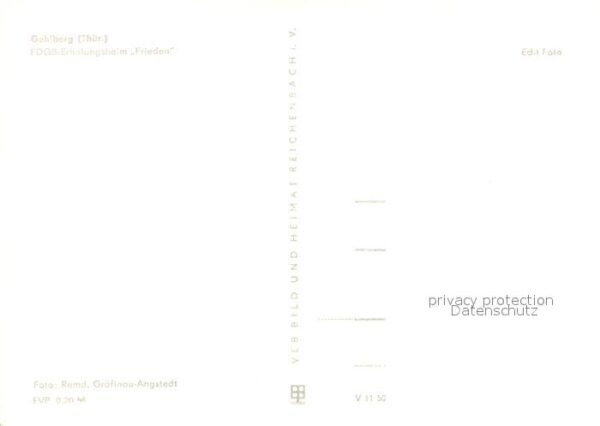 Gehlberg FDGB Erholungsheim Frieden Teich – Bild 2