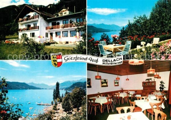 Dellach Millstaettersee Pension Götzfriedhof Terrasse Seeblick