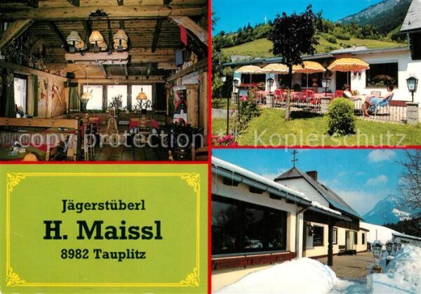 Tauplitz Jägerstüberl Gastraum Terrasse