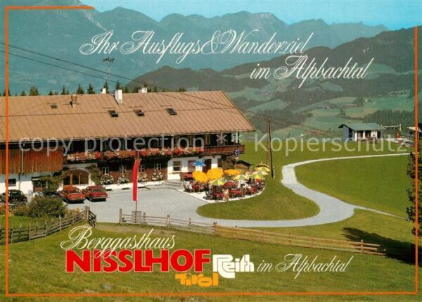 Reith Alpbachtal Berggasthaus Nisslhof Alpenpanoama