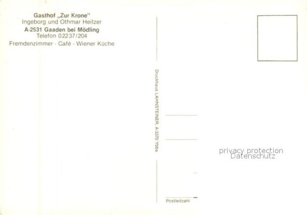Gaaden Gasthof Zur Krone Fremdenzimmer Festtaf – Bild 2