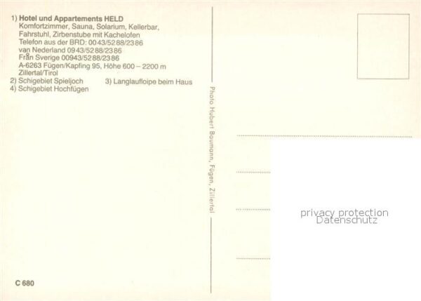 Kapfing Fuegen Hotel Appartements Held Schigebiet Spie – Bild 2