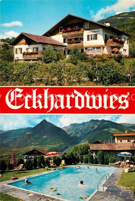 Schenna Meran Pension Eckhardwies Swimming Pool Alpen