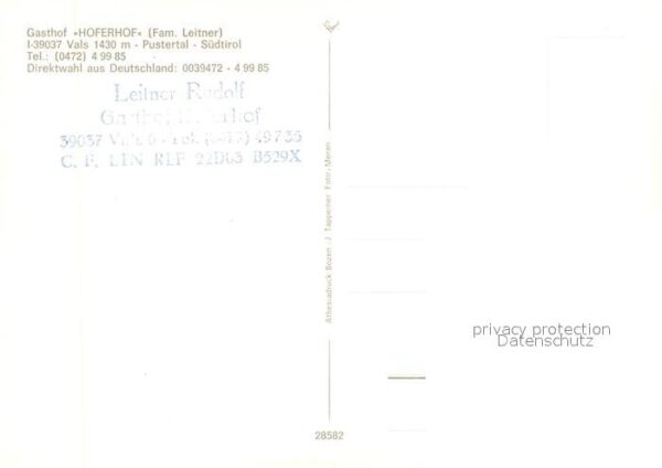 Vals Tirol Gasthof Hoferhof Landschaftspanorama Pu – Bild 2