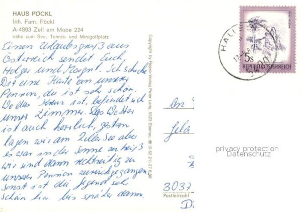 Zell Moos Gästehaus Pension Haus Pöckl Gastraum T – Bild 2