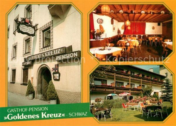 Schwaz Tirol Gasthof Pension Goldenes Kreuz Gastraum